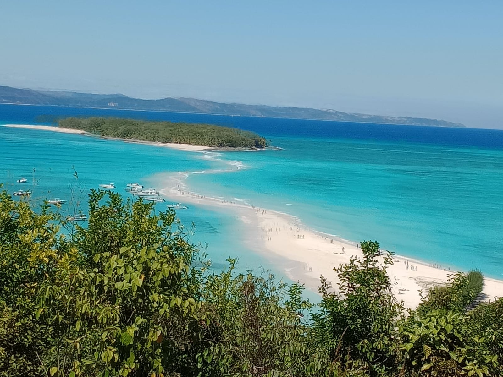 Nosy Iranja sandbank with turquoise water
